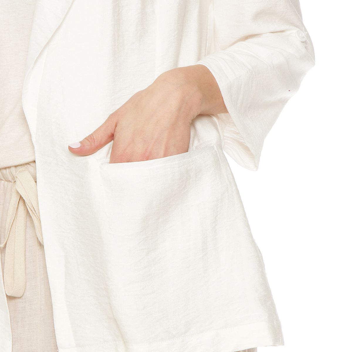 WADOS - BLAZER MANGA LARGA SOLIDO CON BOLSILLOS