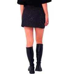 AAYO MODA - Falda Short Mujer Tela Sofía Brillante Moda y Estilo