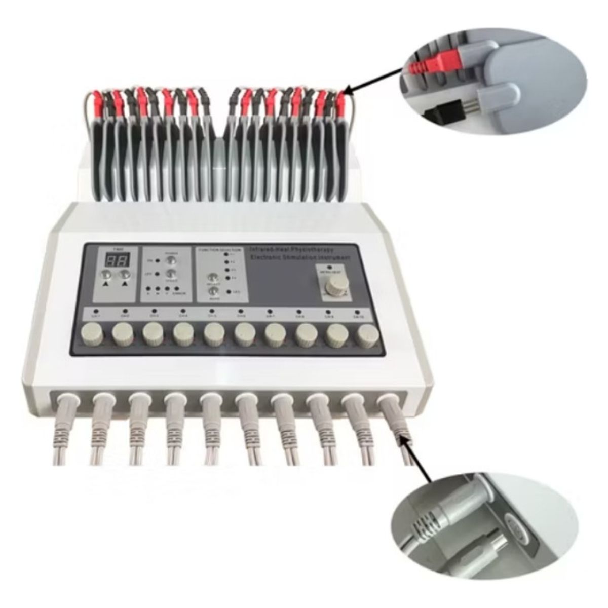 GENERICO - Electroestimulador Muscular  Tens Ondas Rusas Infrarroja