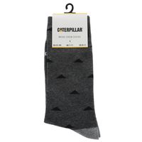 Calcetín Largo Diseño Tiangulos Hombre Gris Oscuro