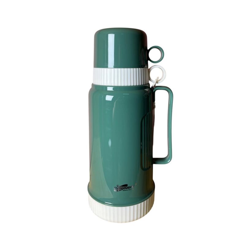 GENERICO - Termo Grande 1 Litro 2 Tazas Agua Caliente Fría Café T