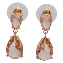 BIJOUTERIA LB20 SPA - Aro fiesta dorado diseño 06 - Rosado claro