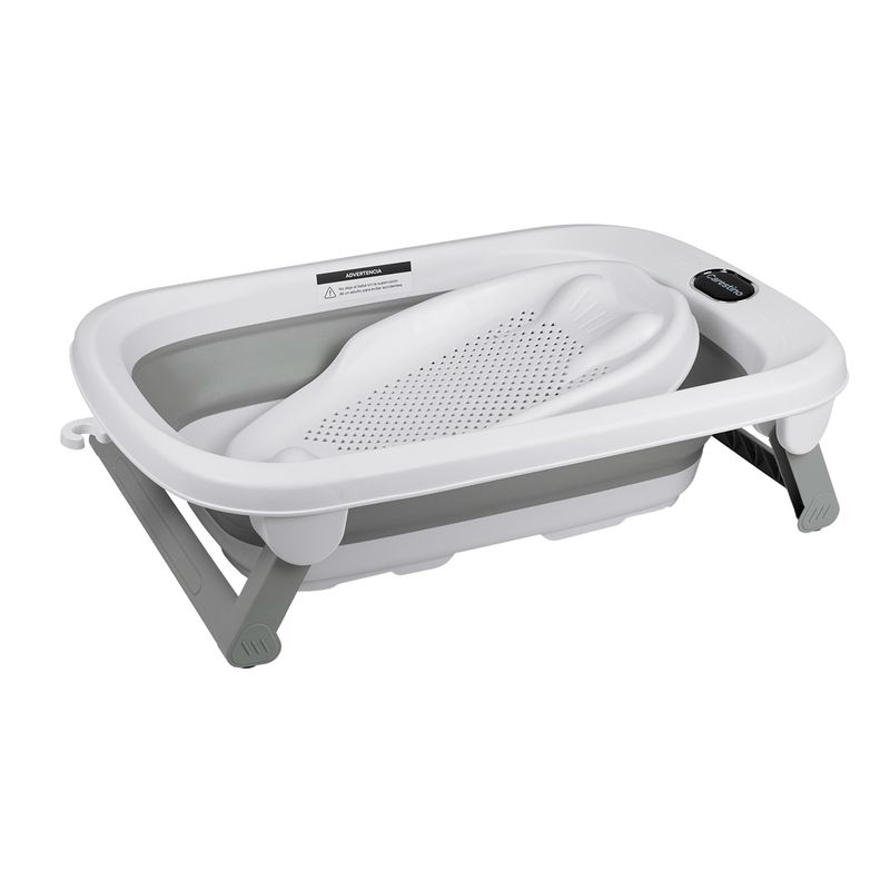 CARESTINO - Tina Plegable Carestino Con Soporte Maui 40l Gris