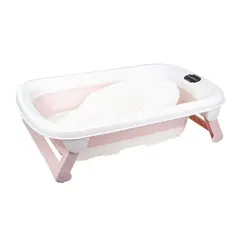 CARESTINO - Tina Plegable Con Soporte Maui 40l Rosa