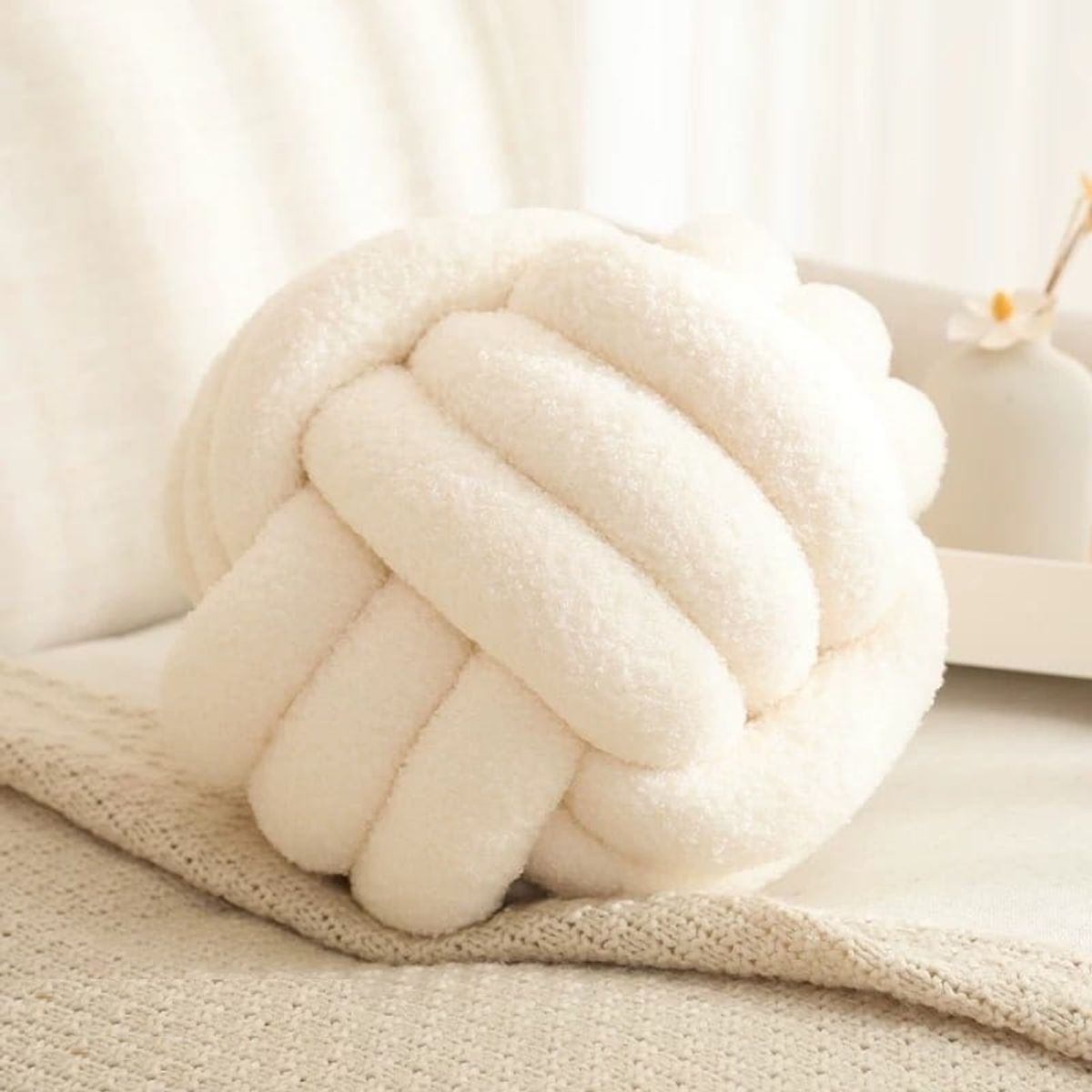 Cojin Nudo BLANCO Tela Chiporo 4 Unidad Tf, marca GENERICO - Foto Principal