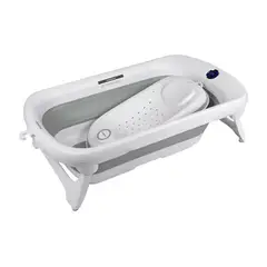 CARESTINO - Tina Plegable con Soporte Amalfi 50L Gris