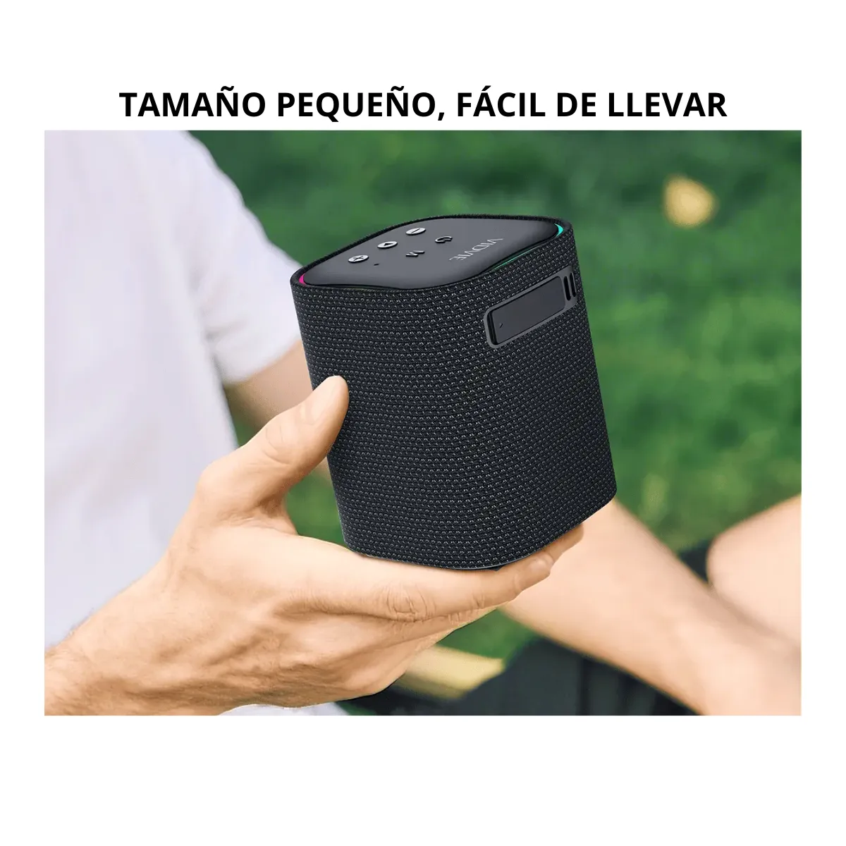 GENERICO - Parlante Altavoz Bluetooth Portátil Waterproof Luz Rgb