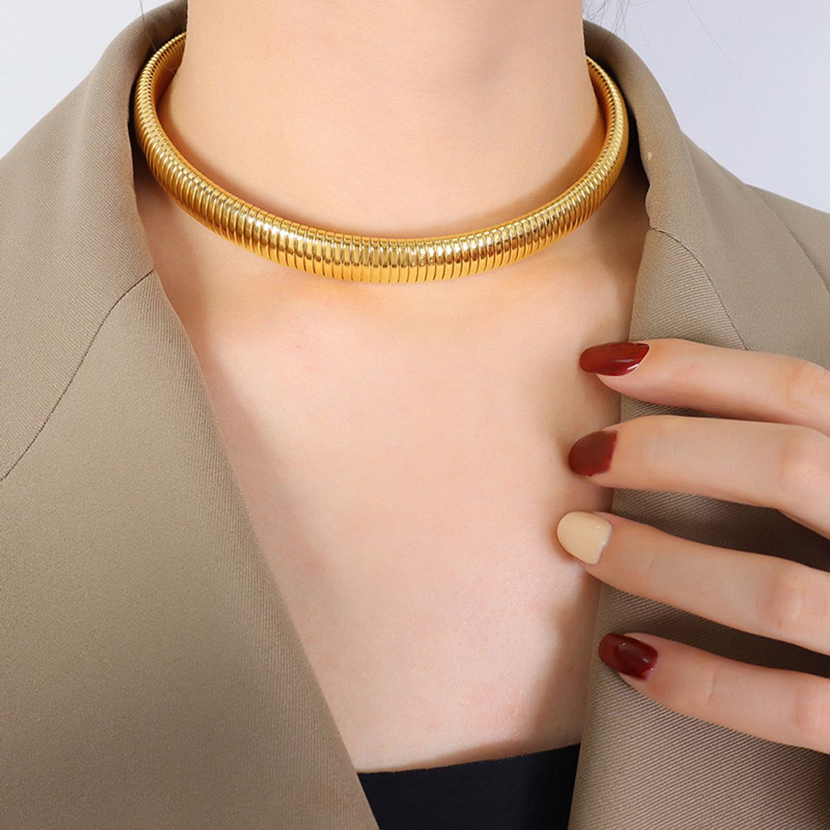 LUX JOYAS - Collar Baño Oro 18k Elástica