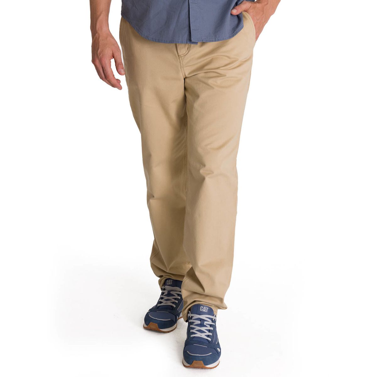 CAT - Pantalón Hombre Straight Chino Beige CAT