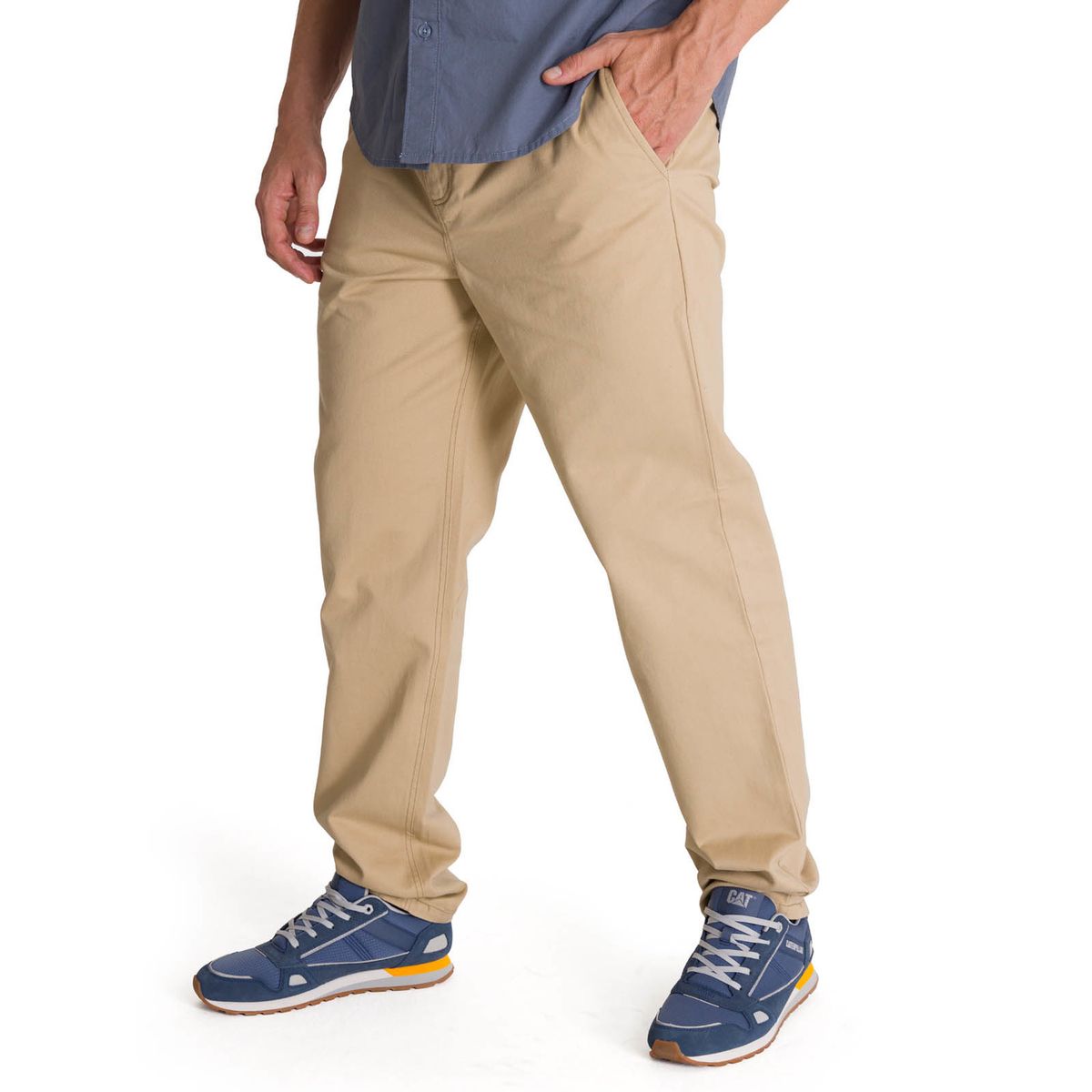 CAT - Pantalón Hombre Straight Chino Beige CAT
