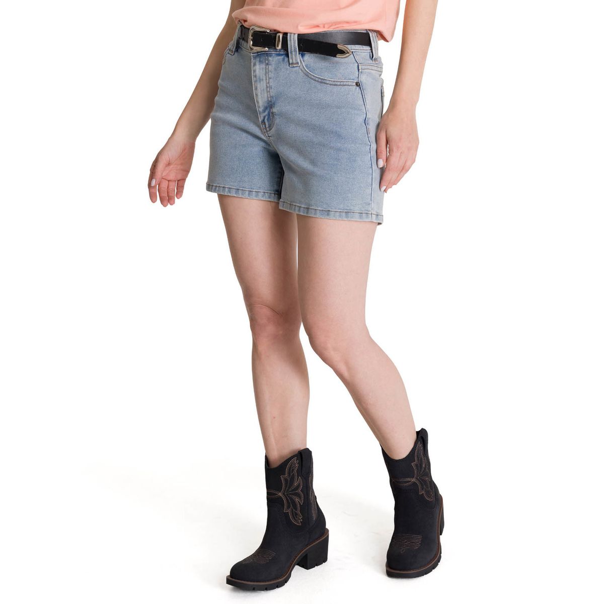 CAT - Short Denim Mujer 5 Bolsillos Azul Claro CAT