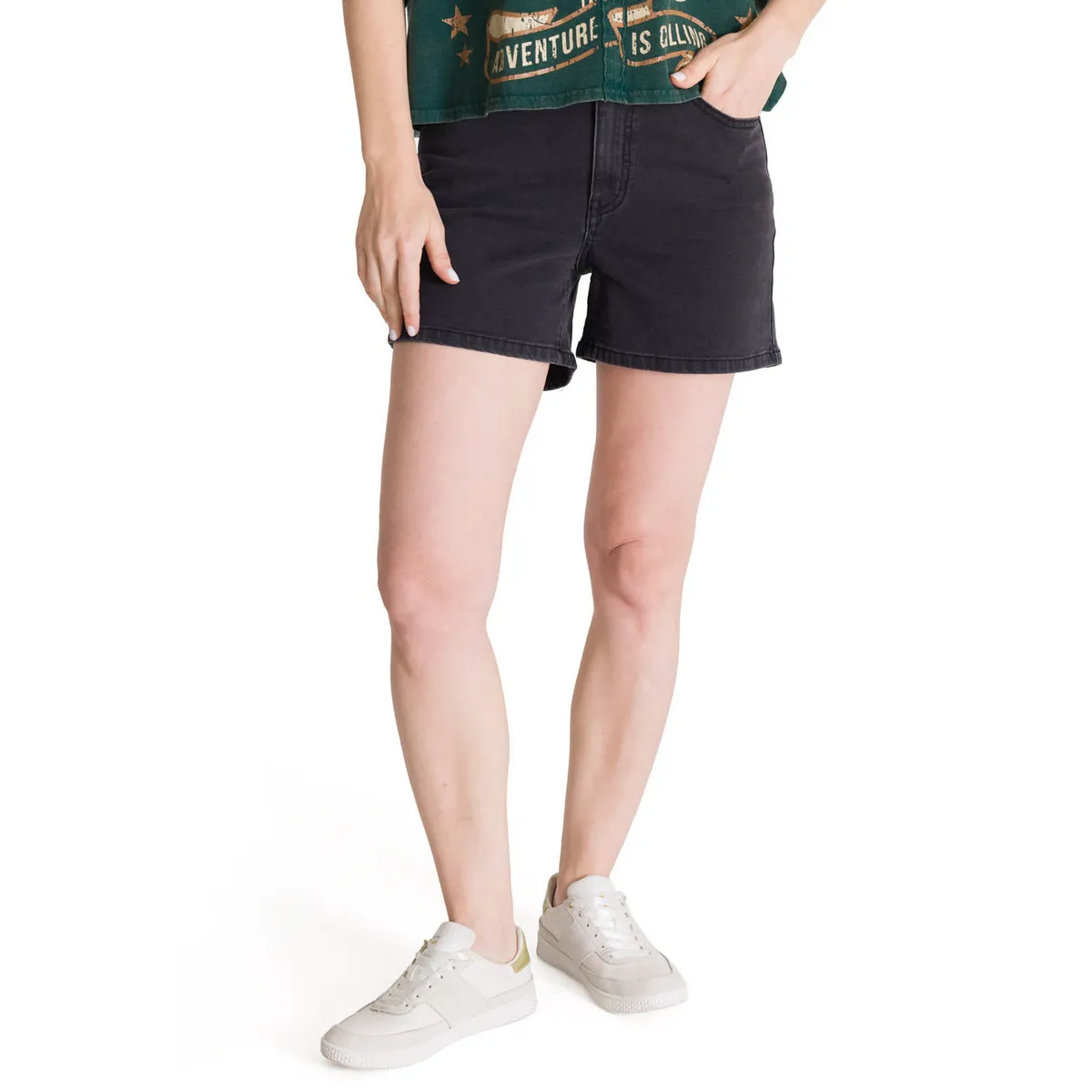 CAT - Short Denim Mujer 5 Bolsillos Negro CAT