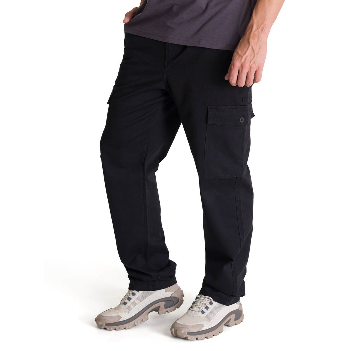 CAT - Pantalón Hombre Cargo Straight Negro CAT