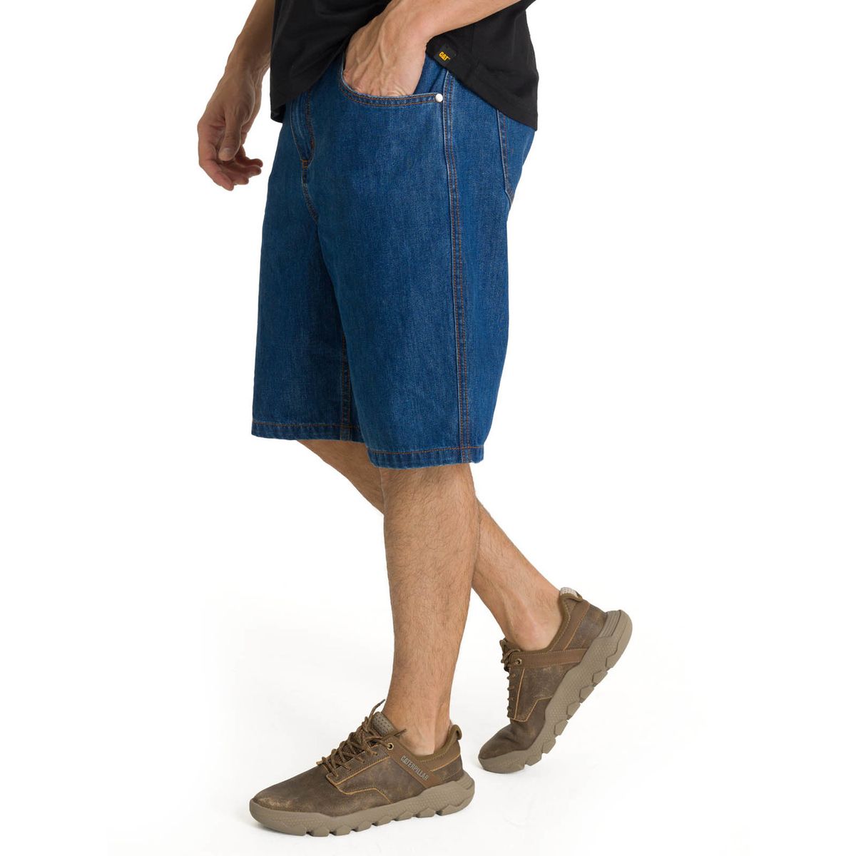 CAT - Short Denim Hombre Utility Azul CAT