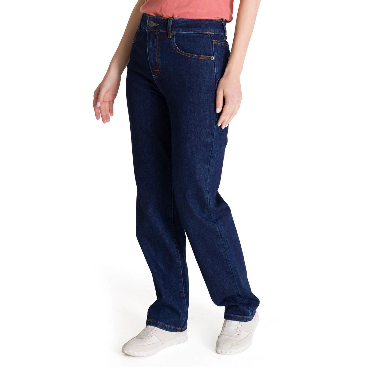CAT - Jeans Tiro Alto Mujer Stretch Azul CAT