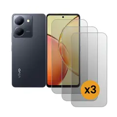 GENERICO - Pack de 3 Laminas Sin Borde De Vidrio Templado Para VIVO V30 LITE 5G