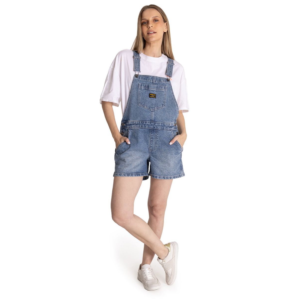 CAT - Jardinera Denim Mujer Heritage Azul CAT