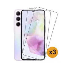 GENERICO - Pack 3 Laminas Sin Borde De Vidrio Templado Para SAMSUNG A34 5G