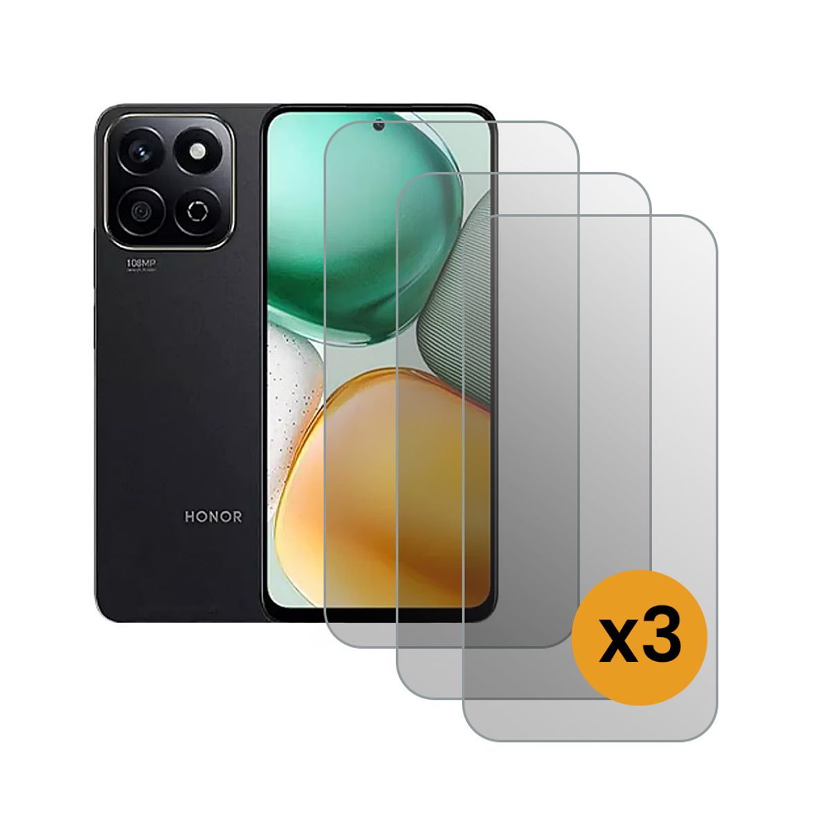 GENERICO - Pack de 3 Laminas Sin Borde De Vidrio Templado XIAOMI RM NOTE 12 4G