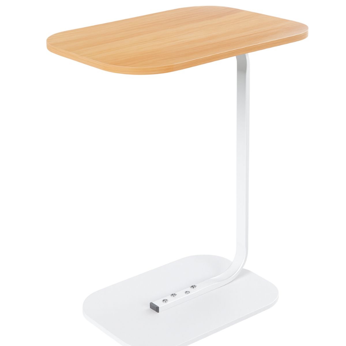 MOBOI - Mesa Lateral Auxiliar Minimalista Wood Blanca