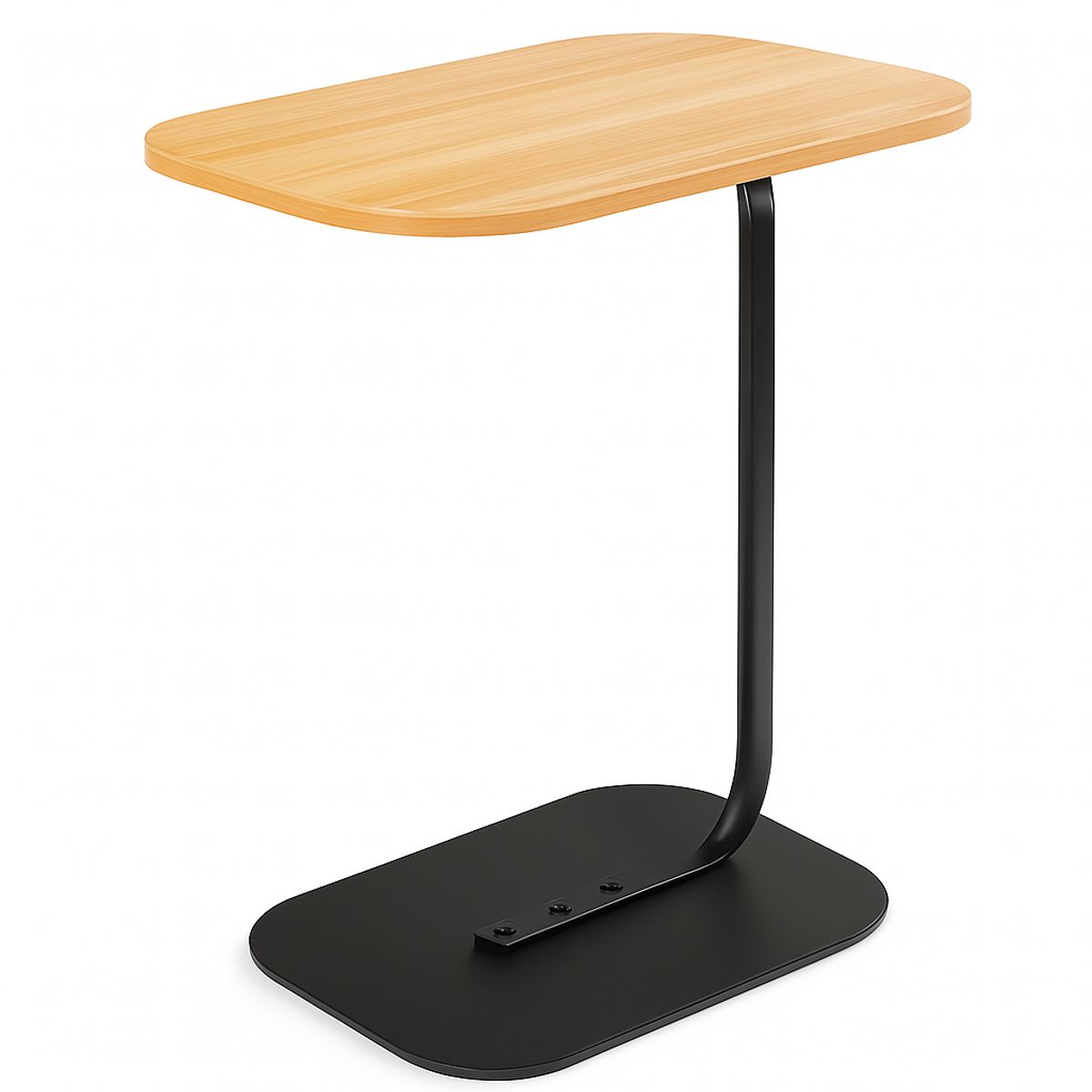 MOBOI - Mesa Lateral Auxiliar Minimalista Wood Negra