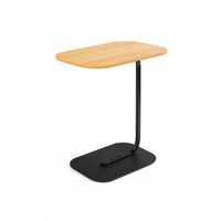 Mesa Lateral Auxiliar Minimalista Wood Negra
