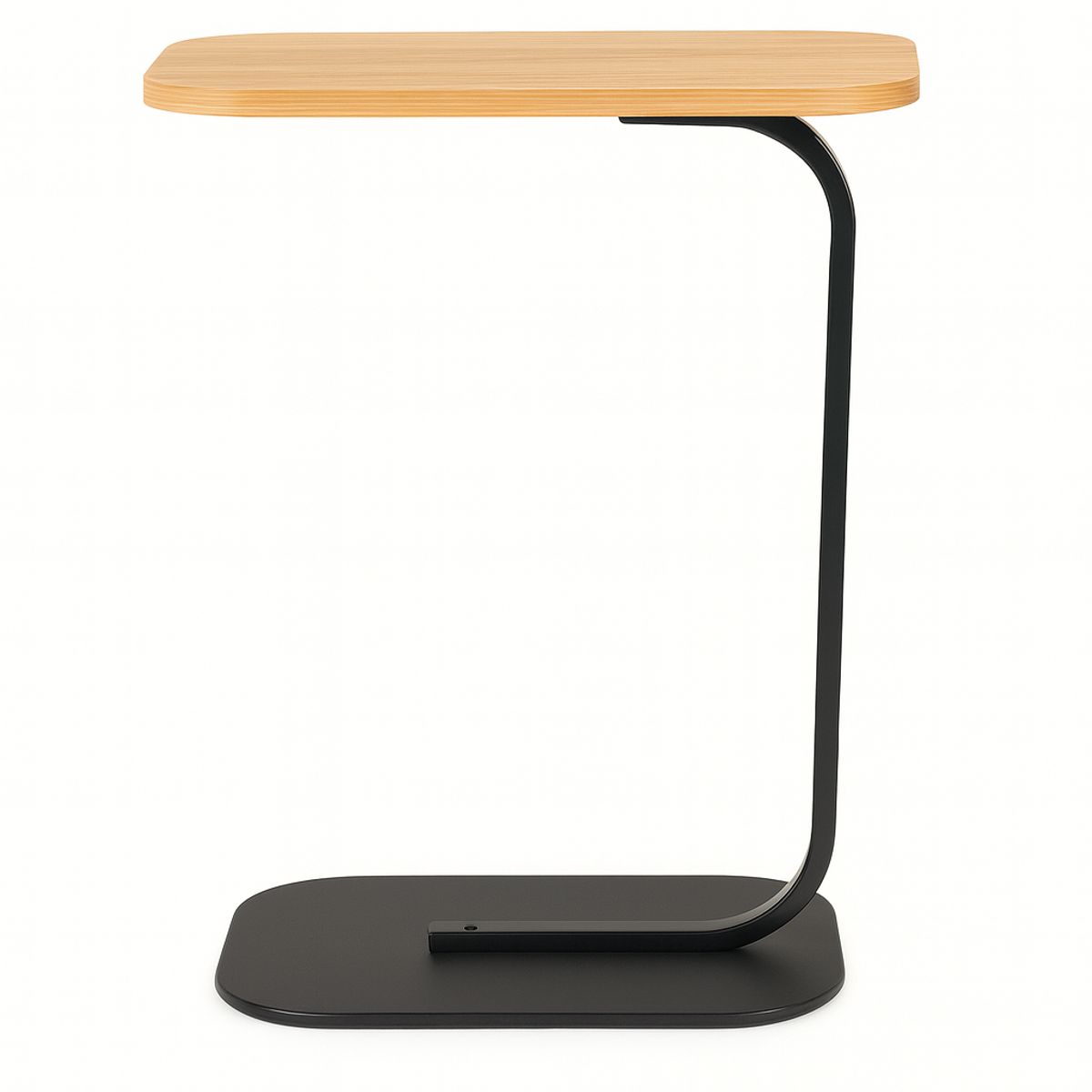 MOBOI - Mesa Lateral Auxiliar Minimalista Wood Negra