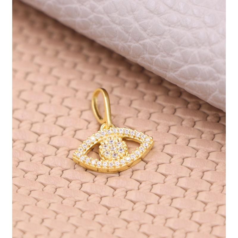 GENERICO - Colgante ojo turco en oro laminado 18k