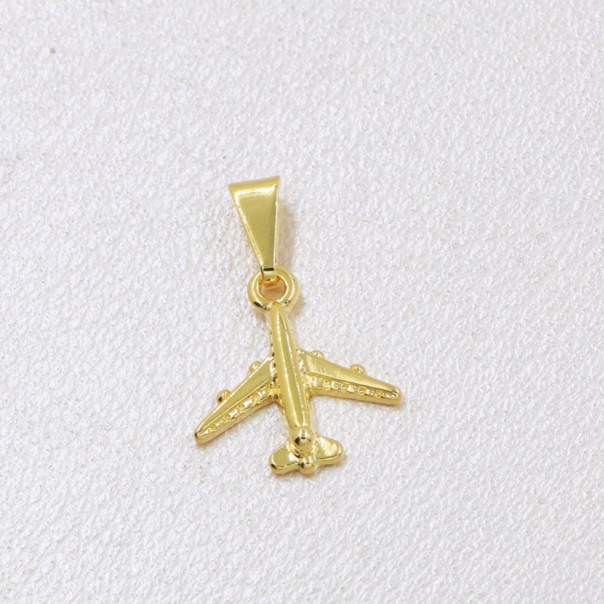 GENERICO - Colgante avión oro laminado 18k