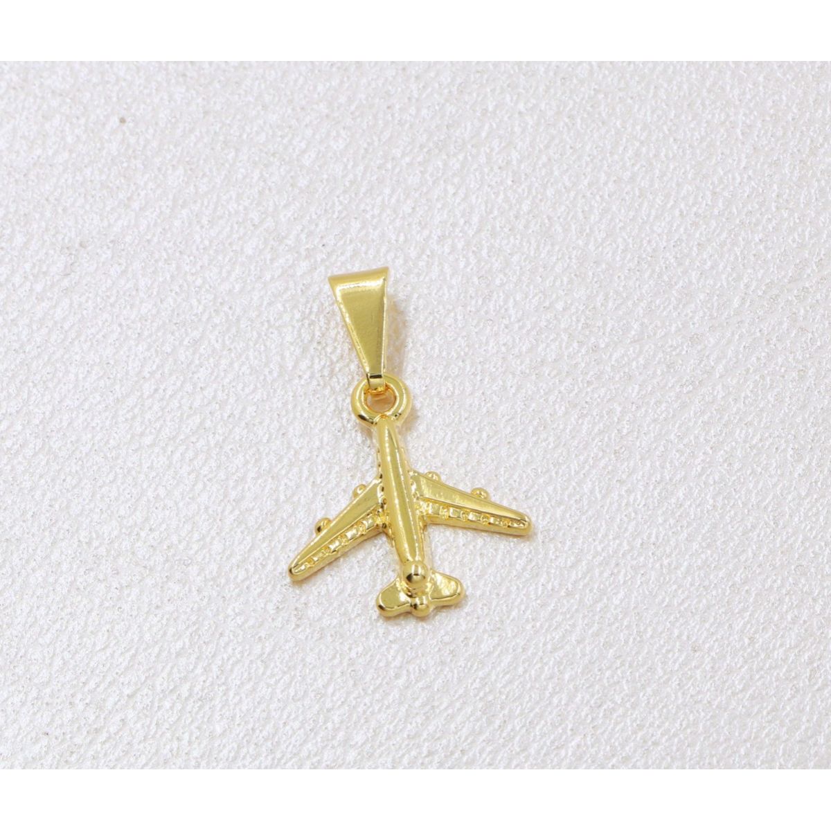 GENERICO - Colgante avión oro laminado 18k