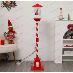 ARTIHOGAR - Faro de Navidad 160 cm Nieve y Música Letrero Variados