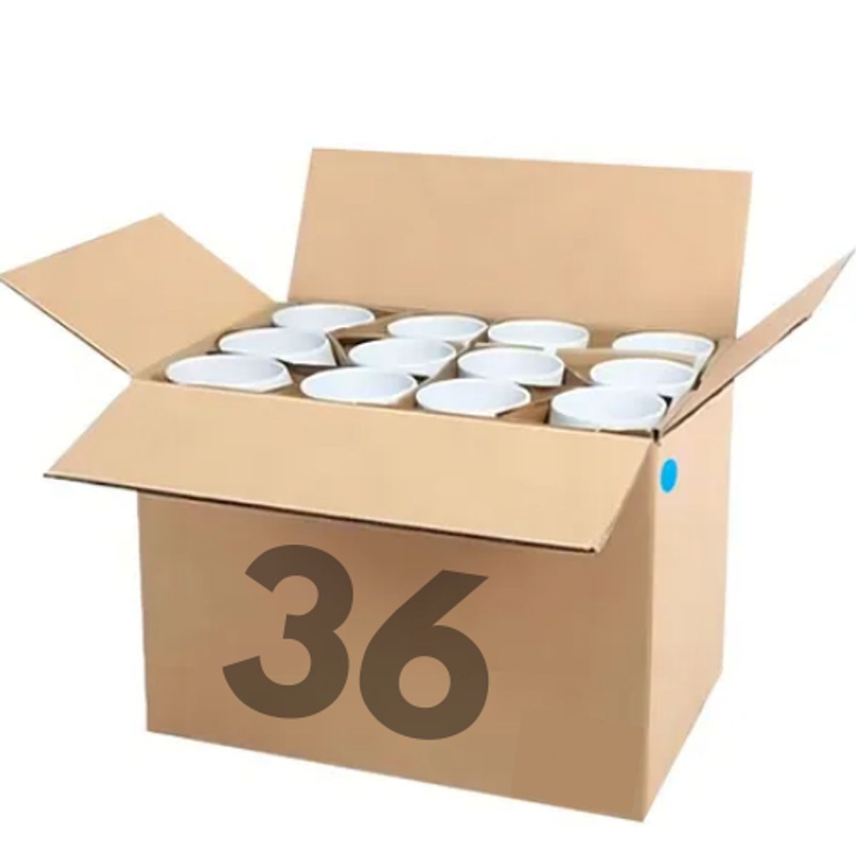 GENERICO - Caja Tazones para Sublimar de 11oz Tipo A 36 unidades