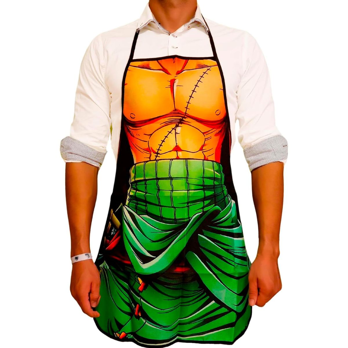 GENERICO - Delantal  cocina divertido One piece  Zoro