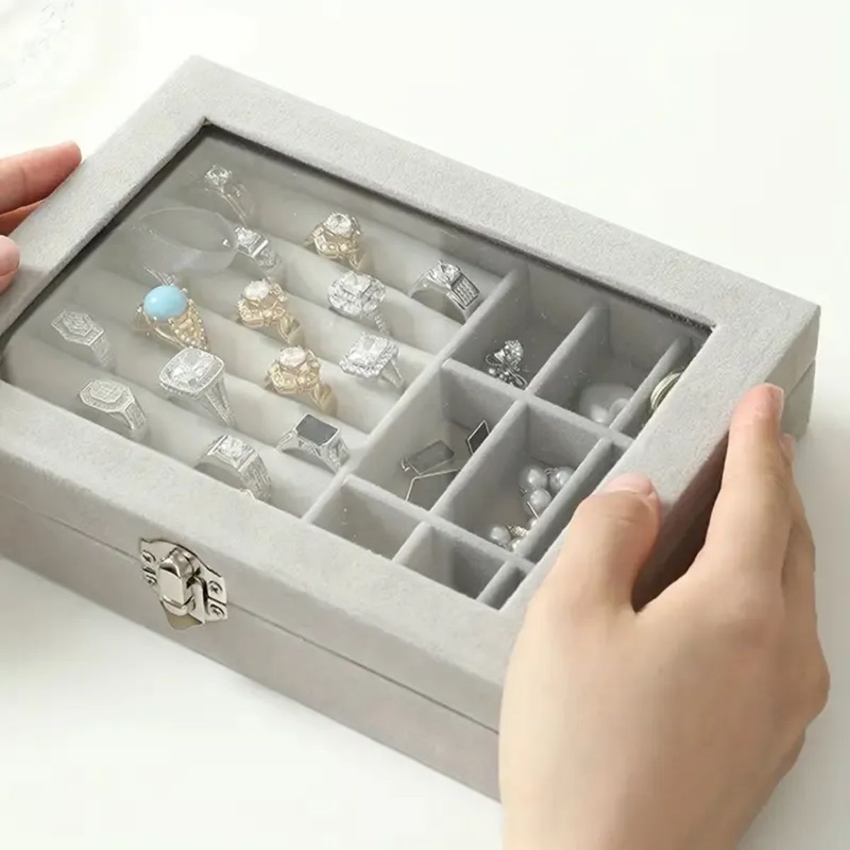 GENERICO - Joyero Caja Exhibición Estuche Organizador De Joyas