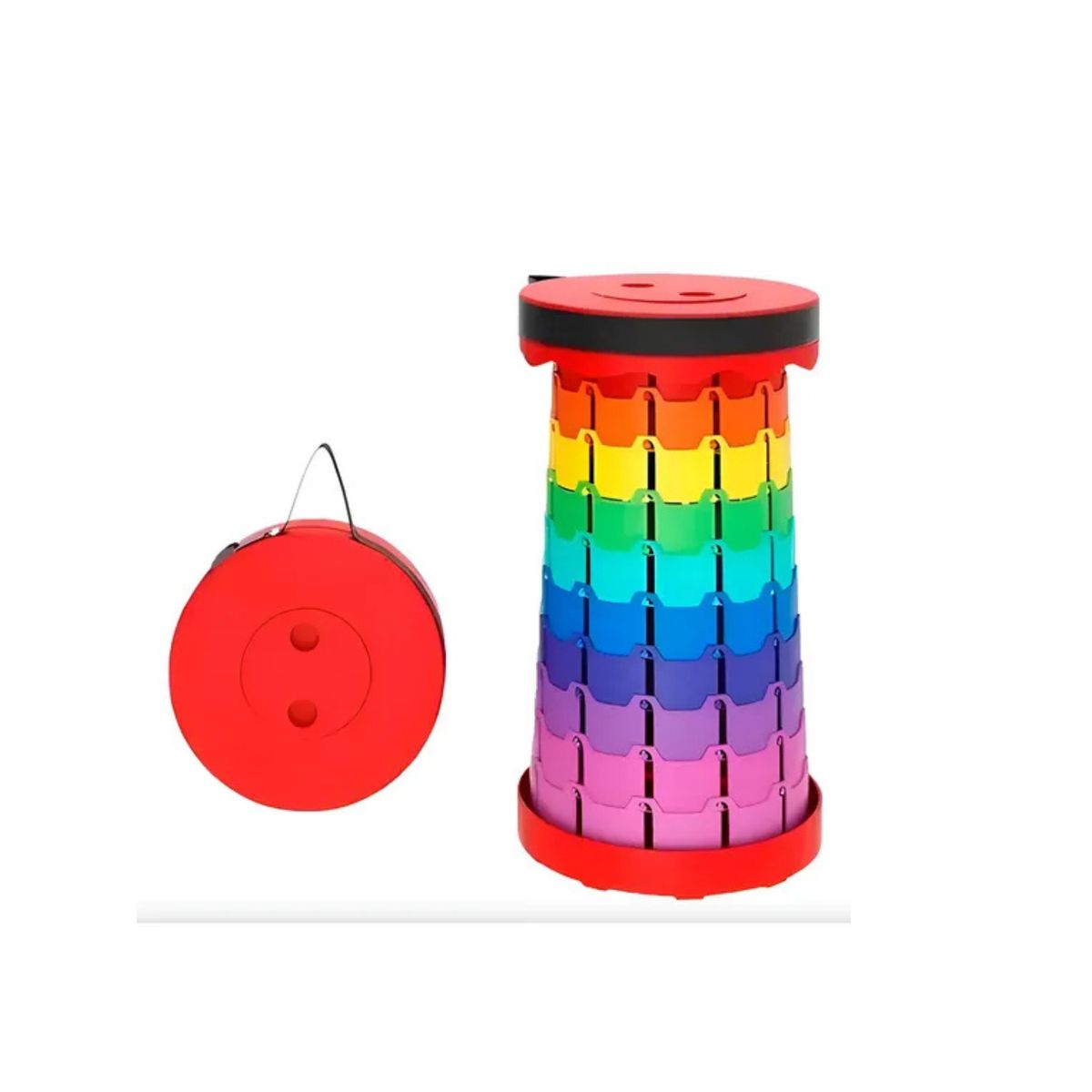 GENERICO - Banco Taburete Retractil Telescopico Silla Camping Multiuso MULTICOLOR  SKU CF