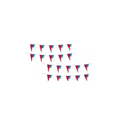 GENERICO - Guirnaldas De Género Banderines Bandera Chilena Pack 12 Unidades