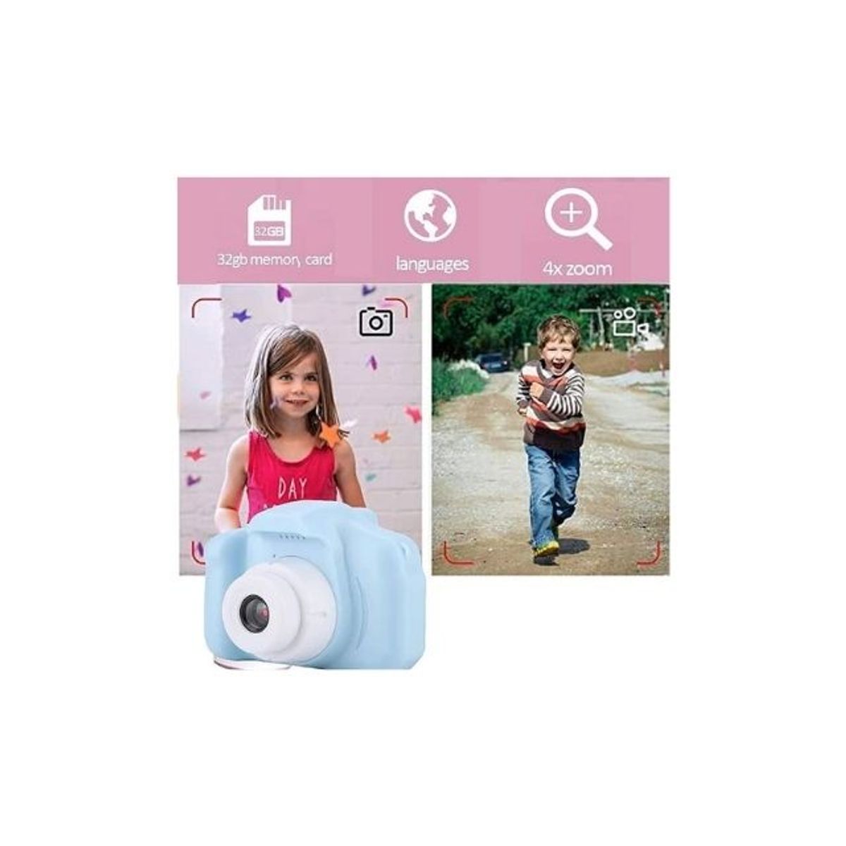 GENERICO - Mini cámara Digital portátil Para Niños