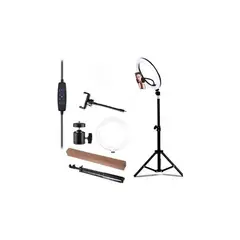 GENERICO - Aro De Luz Led Grande 30cm Con Tripode 21m Aros De Luz Led