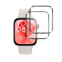 2 Carcasas Pantalla Vidrio Compatible Huawei Watch Fit3-4