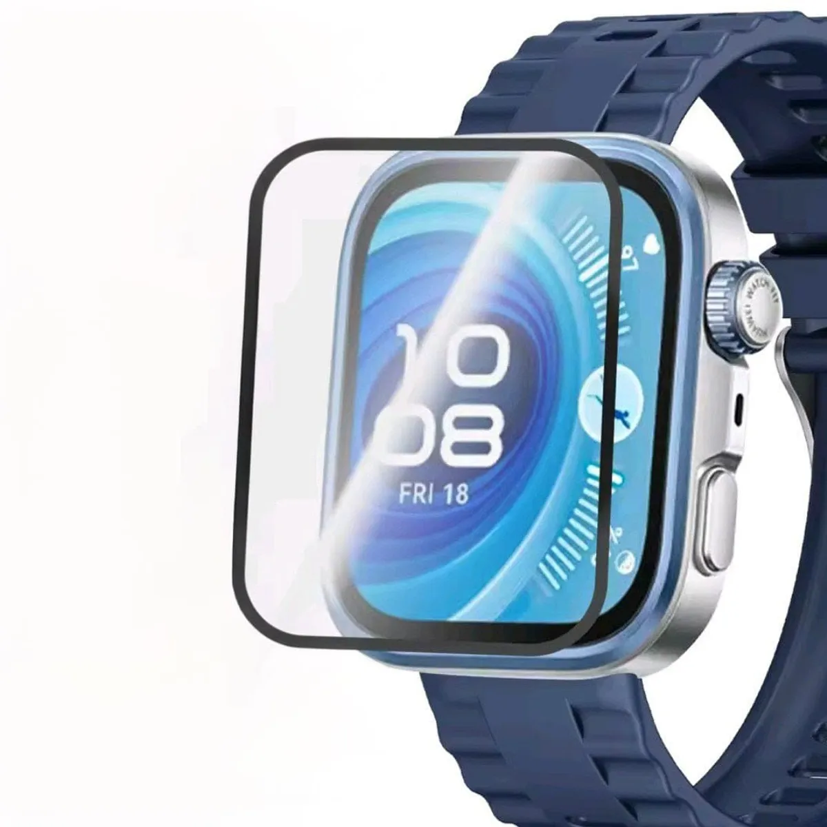 GENERICO - 2 Carcasas Pantalla Vidrio Compatible Huawei Watch Fit4-PRO