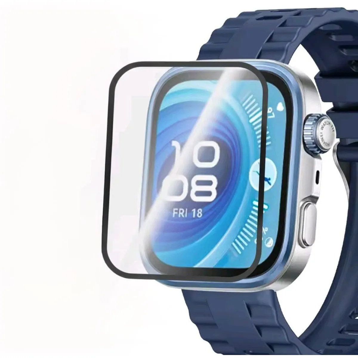 GENERICO - 2 Carcasas Pantalla Vidrio Compatible Huawei Watch Fit4-PRO