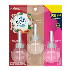GLADE - Recarga Aceite Aromas Mixtos 21ml Pack 3