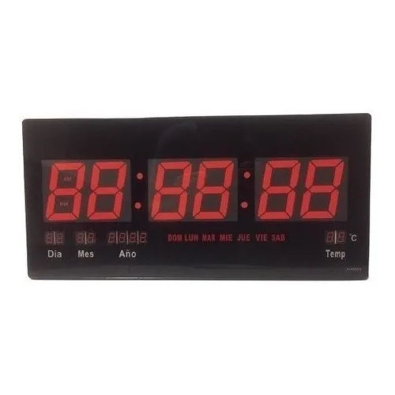 GENERICO - Reloj Digital Led Pared Alarma Calendario Temperatura