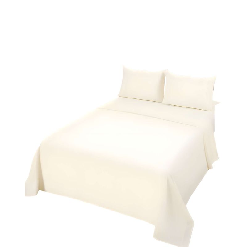 GENERICO - SET DE SABANAS 2 PLAZAS BEIGE