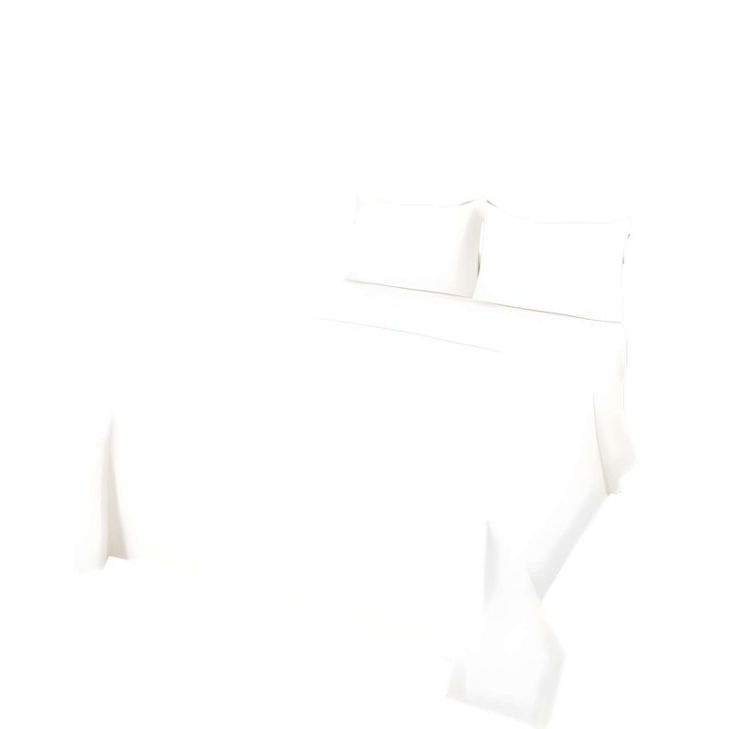 GENERICO - SET DE SABANAS KING BLANCO