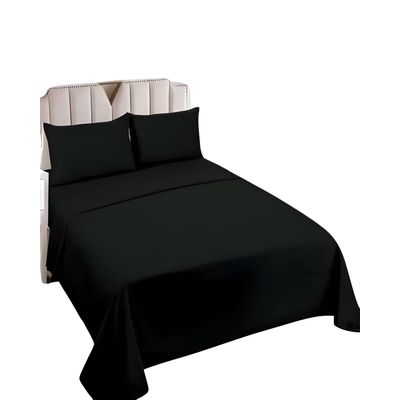 Imagen 2 del producto SET DE SABANAS 2 PLAZAS NEGRO