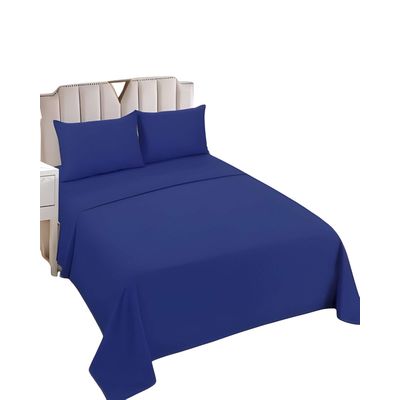 Imagen 2 del producto SET DE SABANAS 2 PLAZAS AZUL MARINO