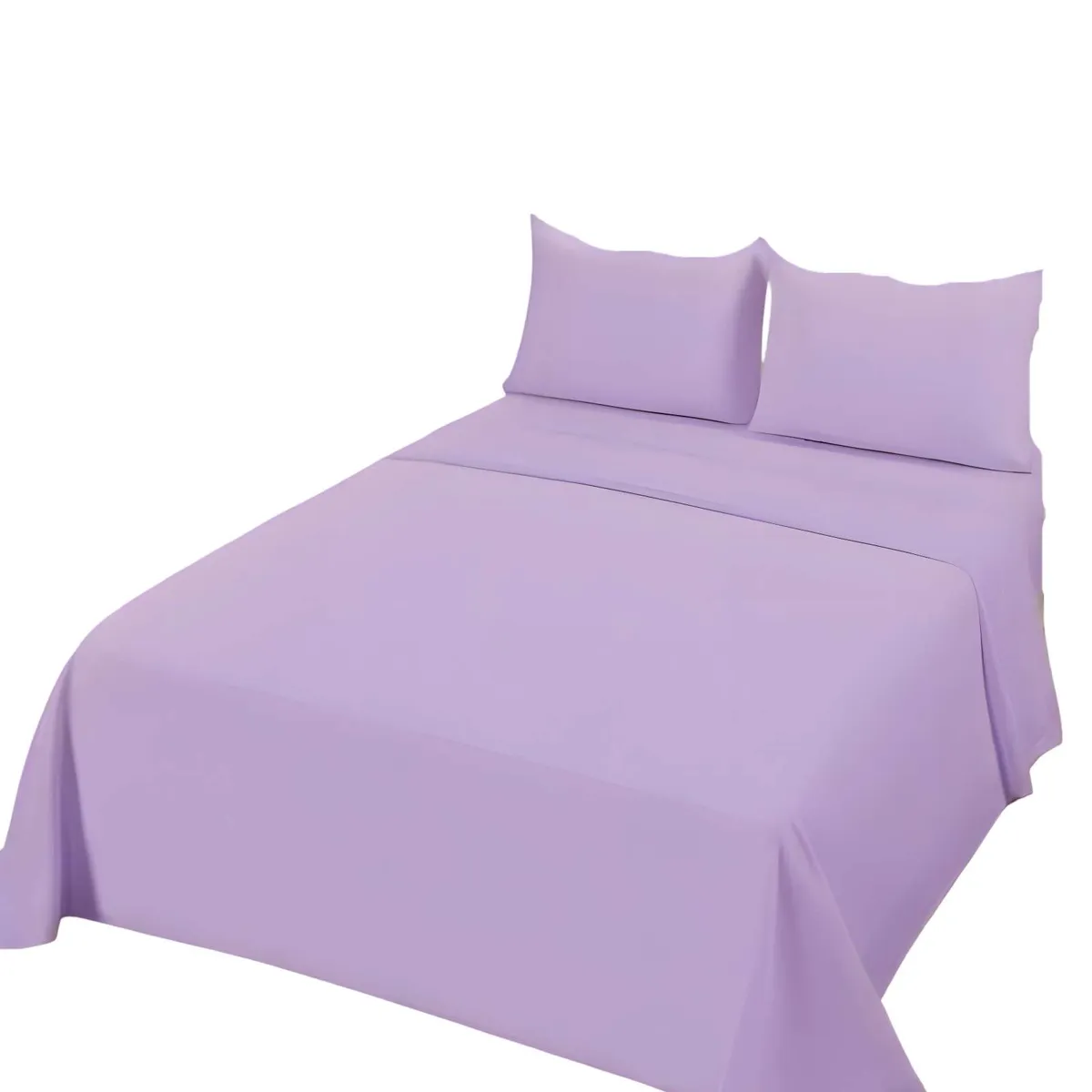 GENERICO - SET DE SABANAS 2 PLAZAS LILA