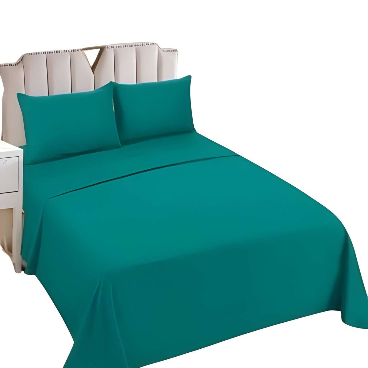 GENERICO - SET DE SABANAS SUPERKING TURQUESA