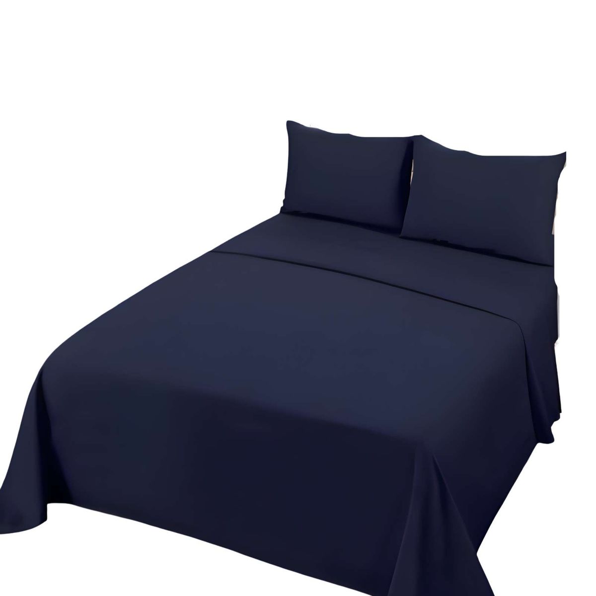 GENERICO - SET DE SABANAS SUPERKING AZUL OSCURO